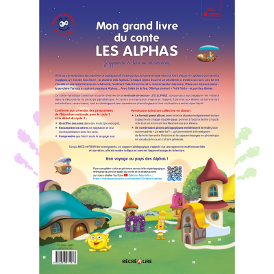 Mon grand livre du conte Les Alphas| La version géante pour apprendre à lire en classe