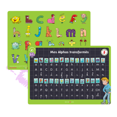 Mon sous-main des Alphas transformés – Apprendre les correspondances avec les lettres dès 5 ans