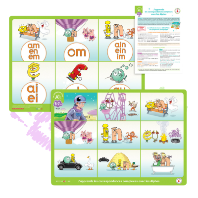 Mon sous-main des Alphas – Outil visuel pour apprendre les sons complexes dès 6 ans
