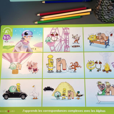 Mon sous-main des Alphas – Outil visuel pour apprendre les sons complexes dès 6 ans