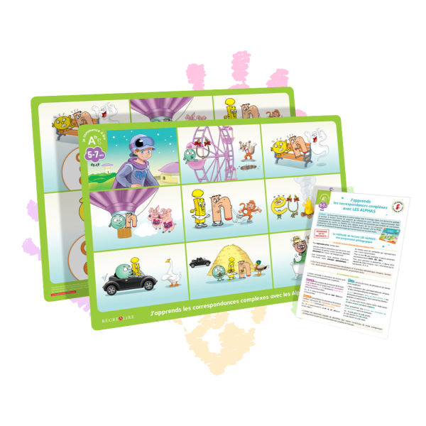 [PRODUIT DECLASSE] Mon sous-main des Alphas des sons complexes - Apprendre les correspondances complexes