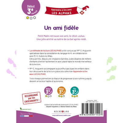 Un ami fidèle | Lecture syllabique Les Alphas – Début 3e HarmoS Suisse