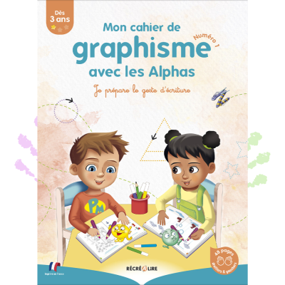 Cahier de graphisme niveau 1 Les Alphas | Premiers tracés dès 3 ans Cahier de graphisme niveau 1 Les Alphas | Premiers tracés dès 3 ans