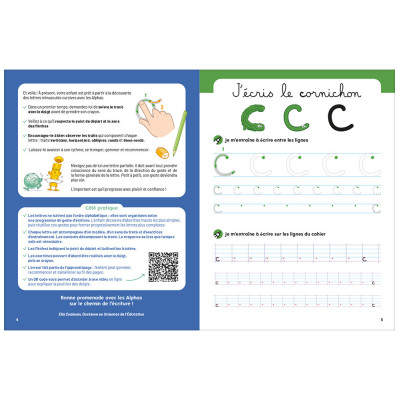 Cahier d'écriture minuscules cursives Alphas - Éditions Récréalire