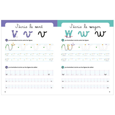 Cahier d'écriture minuscules cursives Alphas - Éditions Récréalire
