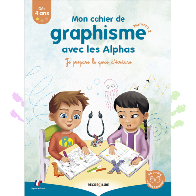 Cahier de graphisme niveau 2 Les Alphas | Préparation à l’écriture dès 4 ans Cahier de graphisme niveau 2 Les Alphas | Préparation à l’écriture dès 4 ans