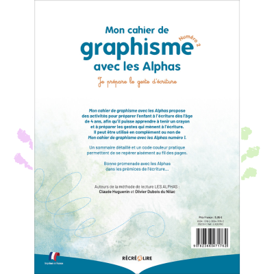 Cahier de graphisme niveau 2 Les Alphas | Préparation à l’écriture dès 4 ans Cahier de graphisme niveau 2 Les Alphas | Préparation à l’écriture dès 4 ans