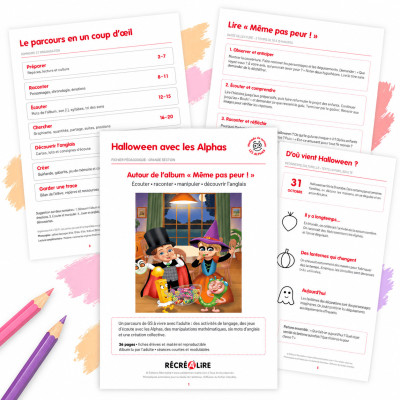 Fichier pédagogique Halloween Les Alphas GS - Éditions Récréalire