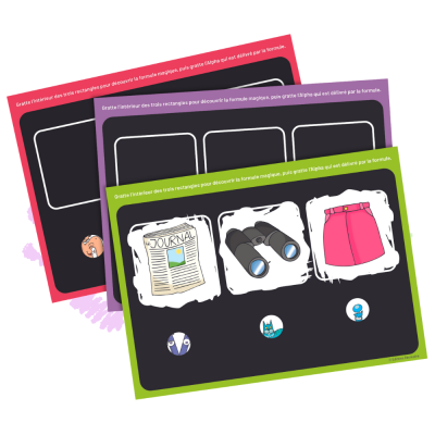 Mes cartes à gratter Les Alphas – Activités ludiques de lecture dès 4 ans | 10 cartes recto verso + stylet Mes cartes à gratter Les Alphas – Activités ludiques de lecture dès 4 ans | 10 cartes recto verso + stylet