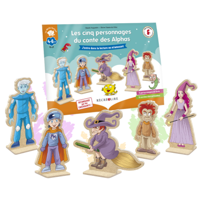 Figurines en bois Les Alphas – 5 personnages du conte dès 5 ans | Manipuler, imaginer, raconter Figurines en bois Les Alphas – 5 personnages du conte dès 5 ans | Manipuler, imaginer, raconter