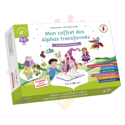 Mon coffret des Alphas transformés | La méthode ludique pour apprendre à lire Mon coffret des Alphas transformés | La méthode ludique pour apprendre à lire