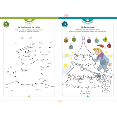 Cahier d’activités et de coloriage Les Alphas Spécial Noël – 26 activités ludiques dès 4 ans Cahier d’activités et de coloriage Les Alphas Spécial Noël – 26 activités ludiques dès 4 ans