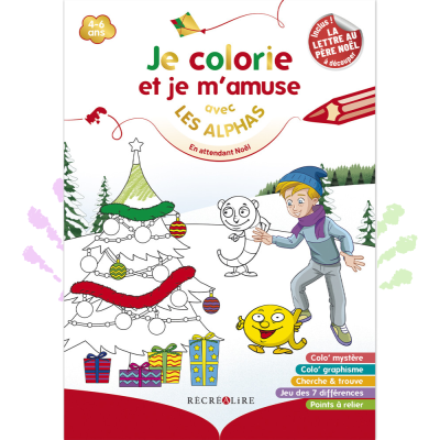 Cahier d’activités et de coloriage Les Alphas Spécial Noël – 26 activités ludiques dès 4 ans Cahier d’activités et de coloriage Les Alphas Spécial Noël – 26 activités ludiques dès 4 ans