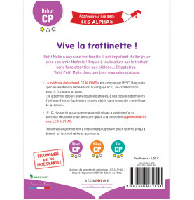 Dernière de couverture de Vive la trottinette avec un résumé du livre