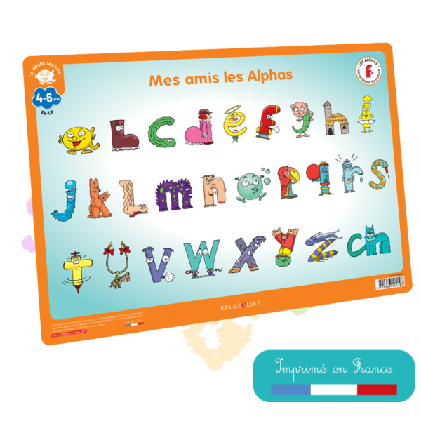 Mon sous-main des Alphas "Déclic lecture" - Apprendre à reconnaitre les sons dès 4 ans GS