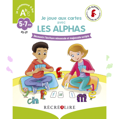 Je joue aux cartes avec Les Alphas – Jeu de 86 cartes pour apprendre les types d’écriture dès 5 ans Je joue aux cartes avec Les Alphas – Jeu de 86 cartes pour apprendre les types d’écriture dès 5 ans
