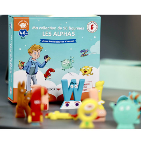 Ma collection de 28 figurines Les Alphas apprendre à lire GS