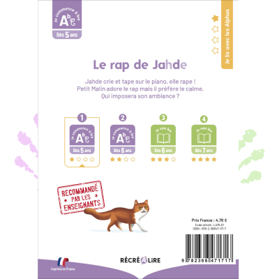 Le rap de Jahde – Livre de première lecture Les Alphas | Niveau 1 CP Le rap de Jahde – Livre de première lecture Les Alphas | Niveau 1 CP