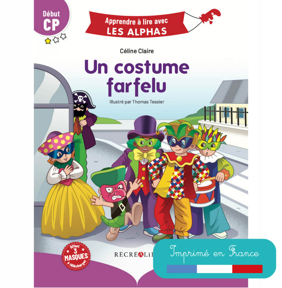 Première de couverture de Un costume farfelu avec vignette Imprimé en France