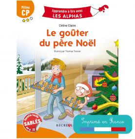 Première de couverture de Le goûter du père Noël avec vignette Imprimé en France