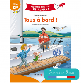 couverture de tous à bord avec vignette Imprimé en France