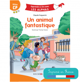 Première de couverture d'un animal fantastique avec vignette Imprimé en France