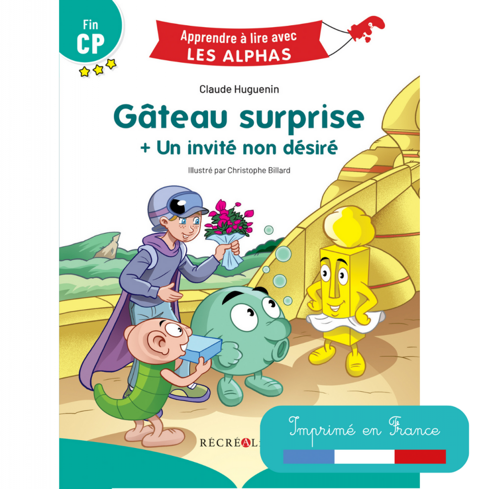 couverture gâteau surprise avec vignette Imprimé en France