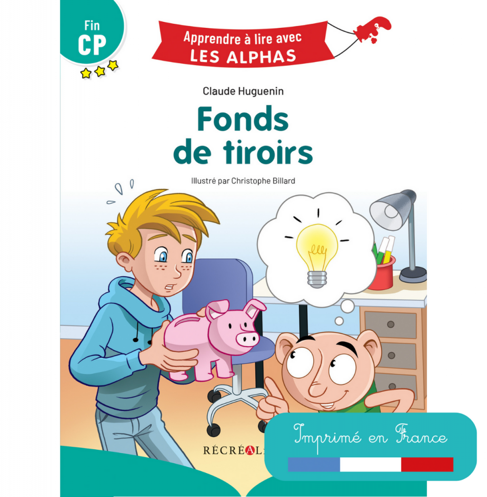 couverture fonds de tiroirs avec vignette imprimé en France