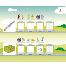 Visuel d'une planche du petit train des Alphas