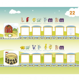 Visuel d'une planche du petit train des Alphas