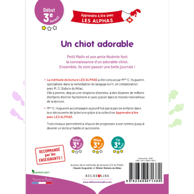 Un chiot adorable | Lecture 3e HarmoS avec Les Alphas – Début de l’apprentissage Un chiot adorable | Lecture 3e HarmoS avec Les Alphas – Début de l’apprentissage