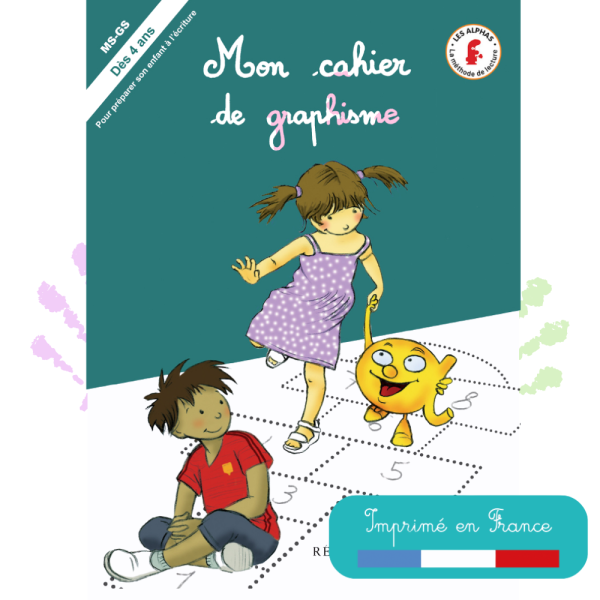 Mon cahier de graphisme Les Alphas - 96 pages contenant 60 activités pour préparer son enfant à l'écriture dès 3 ans
