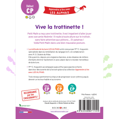 Vive la trottinette ! | Lecture CP niveau 1 avec Les Alphas – Début CP Vive la trottinette ! | Lecture CP niveau 1 avec Les Alphas – Début CP