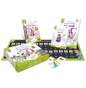 Visuel en éclaté des outils du coffret des alphas transformés