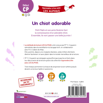 Un chiot adorable | Lecture CP Les Alphas Niveau 1 – Une histoire tendre et facile à lire Un chiot adorable | Lecture CP Les Alphas Niveau 1 – Une histoire tendre et facile à lire