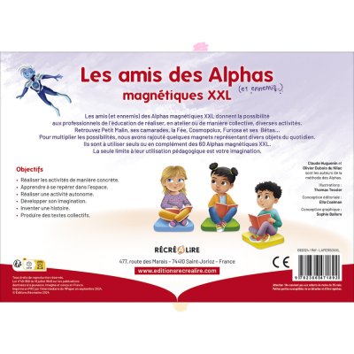 Les amis et ennemis des Alphas magnétiques XXL | Outil pédagogique dès 4 ans Les amis et ennemis des Alphas magnétiques XXL | Outil pédagogique dès 4 ans