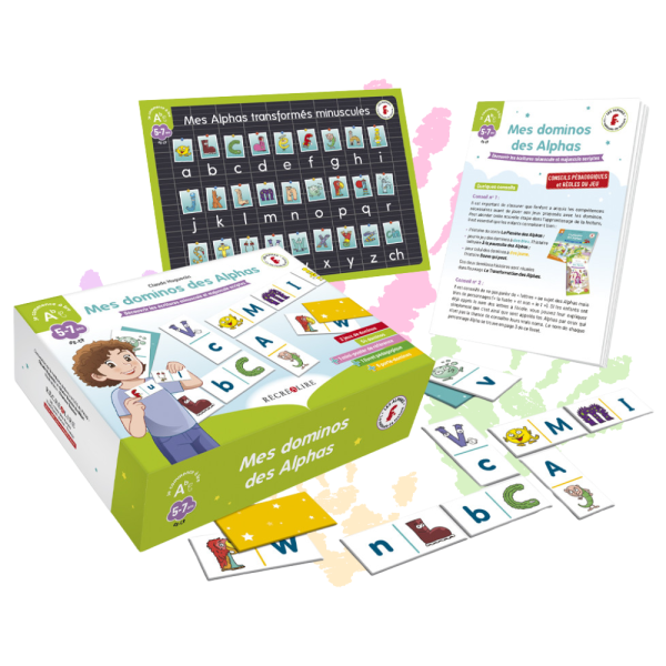 Mes dominos des Alphas [Reconditionné] – Jeu éducatif association lettres/Alphas (CP/GS)