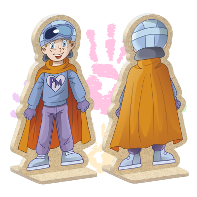 Figurines bois Les Alphas – 5 personnages du conte [Reconditionné] – Petit Malin, Cosmopolux, Fée, Furiosa, Bêta