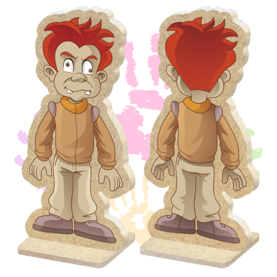 Figurines bois Les Alphas – 5 personnages du conte [Reconditionné] – Petit Malin, Cosmopolux, Fée, Furiosa, Bêta