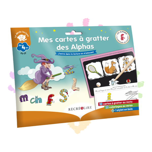 Cartes à gratter Les Alphas – 10 activités créatives dès 4 ans [Reconditionné]