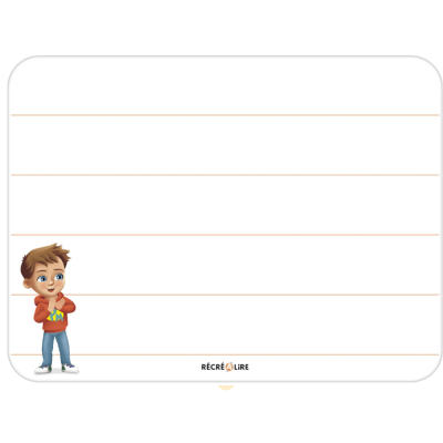 Ardoise Alphas avec 60 stickers repositionnables | Format pliable nomade Ardoise Alphas avec 60 stickers repositionnables | Format pliable nomade