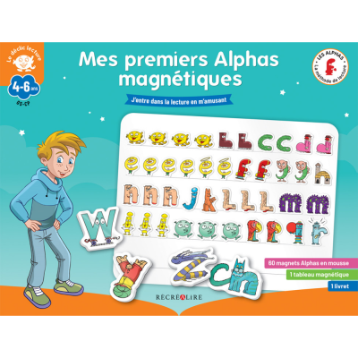 Mes premiers Alphas magnétiques – Tableau + 60 magnets pour découvrir les sons dès 4 ans (GS/CP) Mes premiers Alphas magnétiques – Tableau + 60 magnets pour découvrir les sons dès 4 ans (GS/CP)