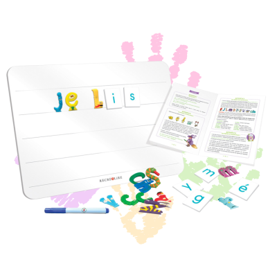 Mon ardoise magnétique des Alphas transformés [reconditionné] – Kit complet dès 6 ans pour apprendre à écrire avec les lettres