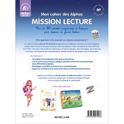 Mon cahier des Alphas – MISSION LECTURE