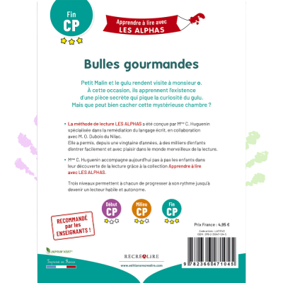 Bulles gourmandes | Lecture CP Les Alphas Niveau 3 – Un secret bien sucré à découvrir !