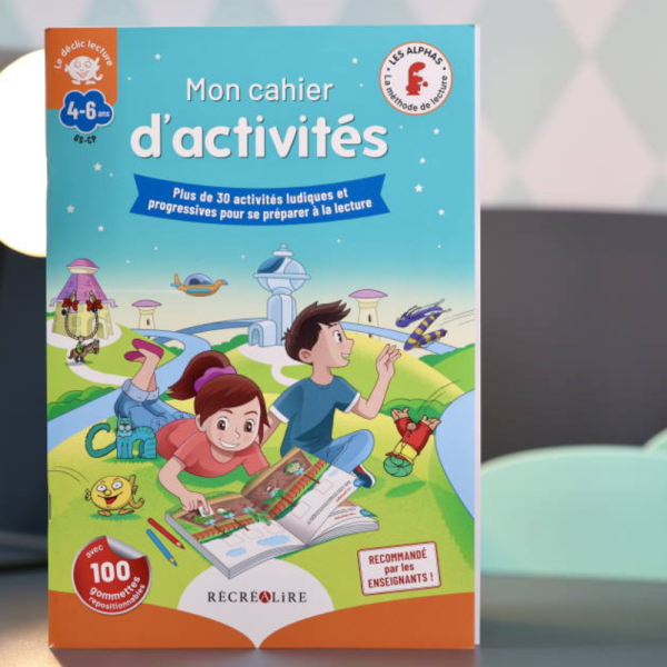 Mon cahier d'activités "Déclic lecture" Les Alphas - 35 activités ludiques avec plus de 100 gommettes