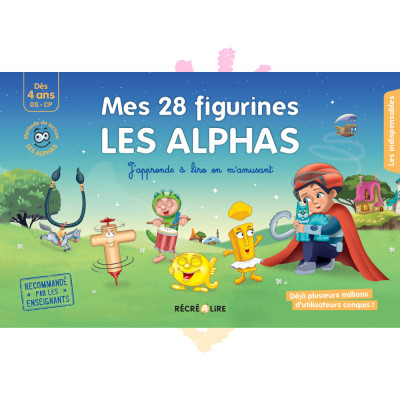 Mes 28 figurines Les Alphas – Coffret lecture dès 4 ans (GS-CP) – Éditions Récréalire