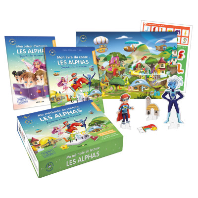 Ma méthode de lecture Les Alphas – Nouvelle édition  | Coffret complet à prix doux