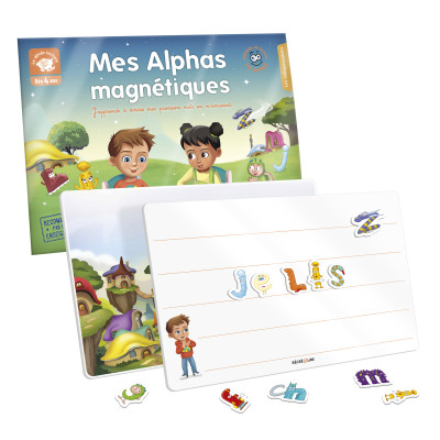 Mes Alphas magnétiques – Tableau et lettres aimantées pour apprendre à lire dès 4 ans