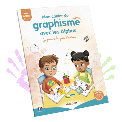 Cahier de graphisme niveau 1 Les Alphas | Premiers tracés dès 3 ans